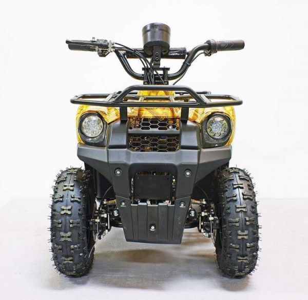 Квадроцикл GreenCamel Gobi K45 (30Ah 36V 800W R6 Цепь) быстросъем, ножной тормоз, золотая осень