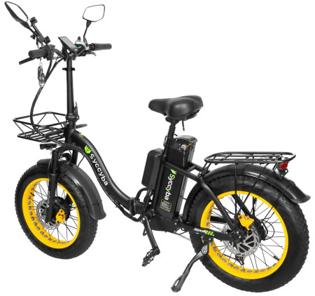 Электровелосипед Syccyba H2 (F11) DUAL 23AH желтый