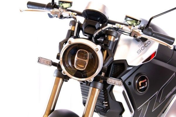 Электромотоцикл Super Soco TC Max (Литые диски) черно-красный