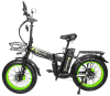 Электровелосипед SYCCYBA H1 (F10) DUAL 20AH зеленый